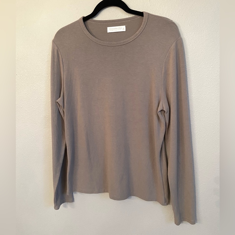 Abercrombie & Fitch Brown Long Sleeve Shirt